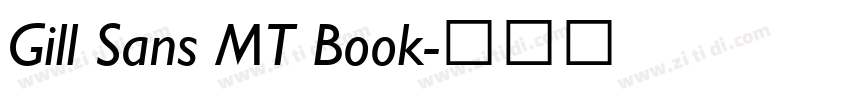 Gill Sans MT Book字体转换